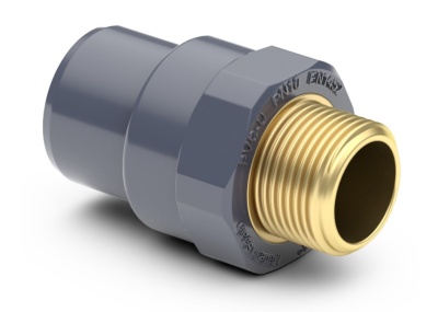 Female Plain or Male Spigot x Male Brass Threaded Adapter